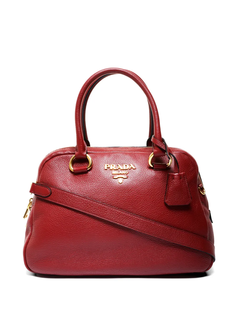 Prada Pre-Owned 2019-2021 Vitello Phenix handbag - Rosso