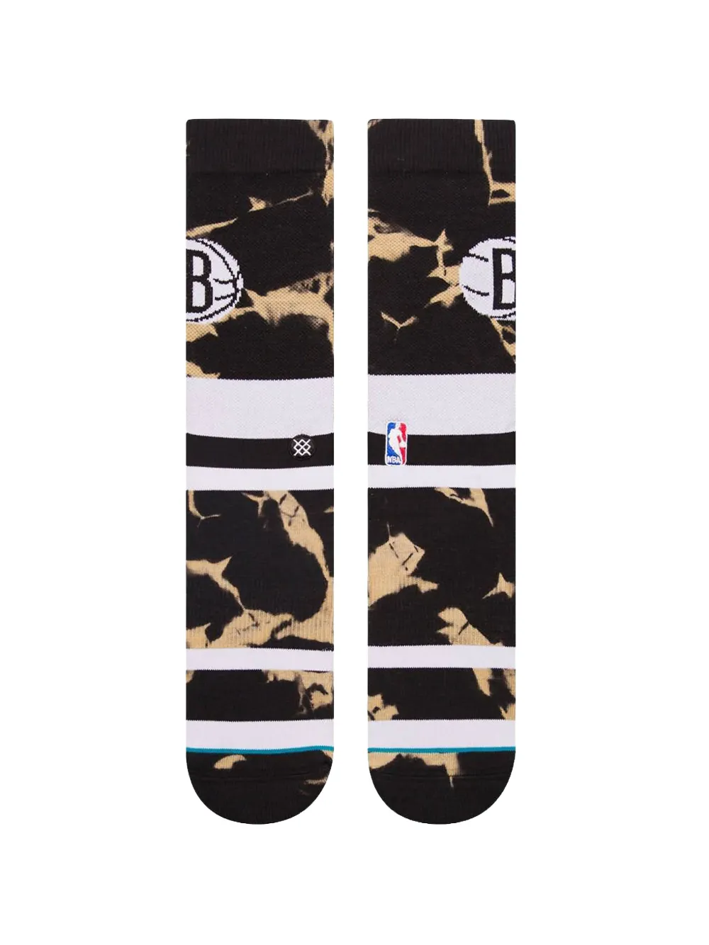 Stance Brooklyn Nets sokken met tie-dye print Zwart