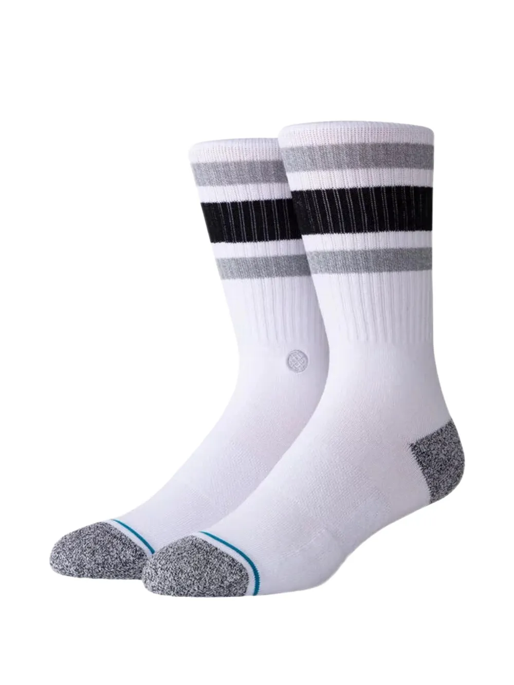 Stance Boyd ST gestreepte sokken Wit