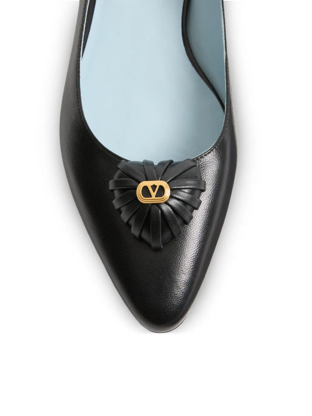 Valentino Garavani Coeur Royal VLogo Signature ballerina's Zwart