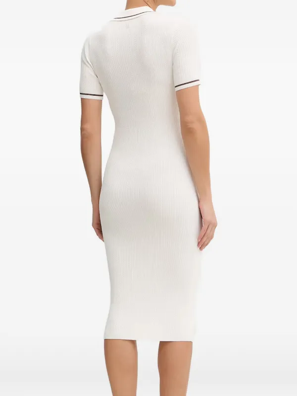 mudd knit dress matty M Women's Jasper Texture Long Sleeve Midi Dress - Natural
