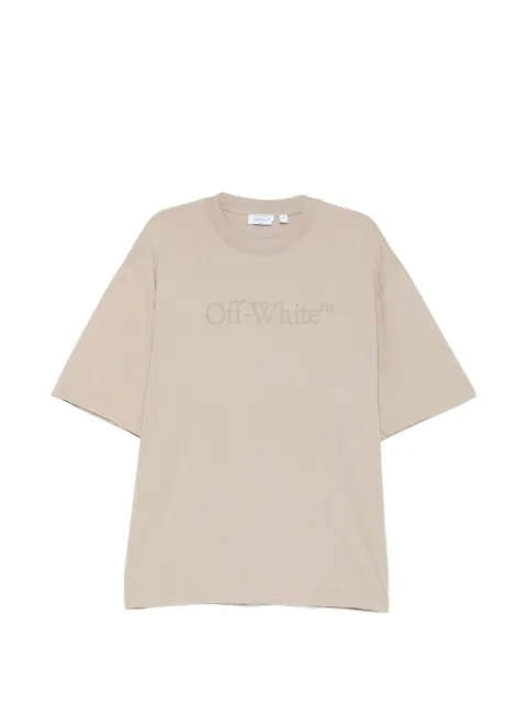 Off-White camiseta de algodón con logo estampado