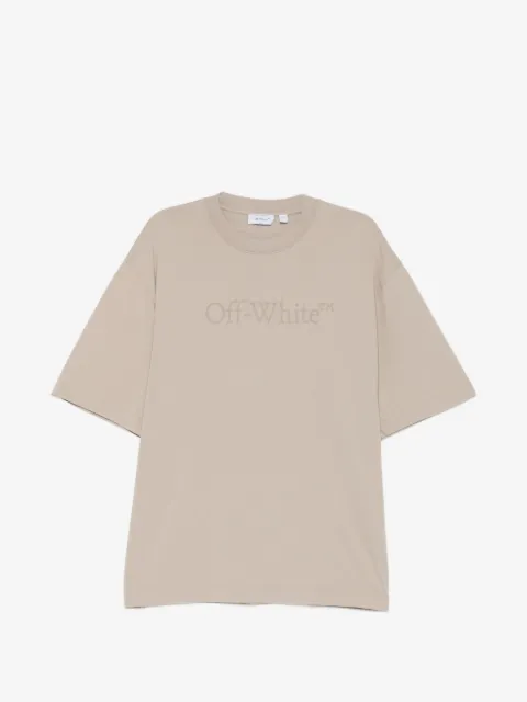 Off-White playera de algodón con logo estampado