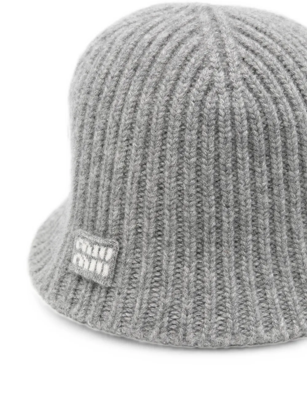 Miu Muts met logopatch Grijs