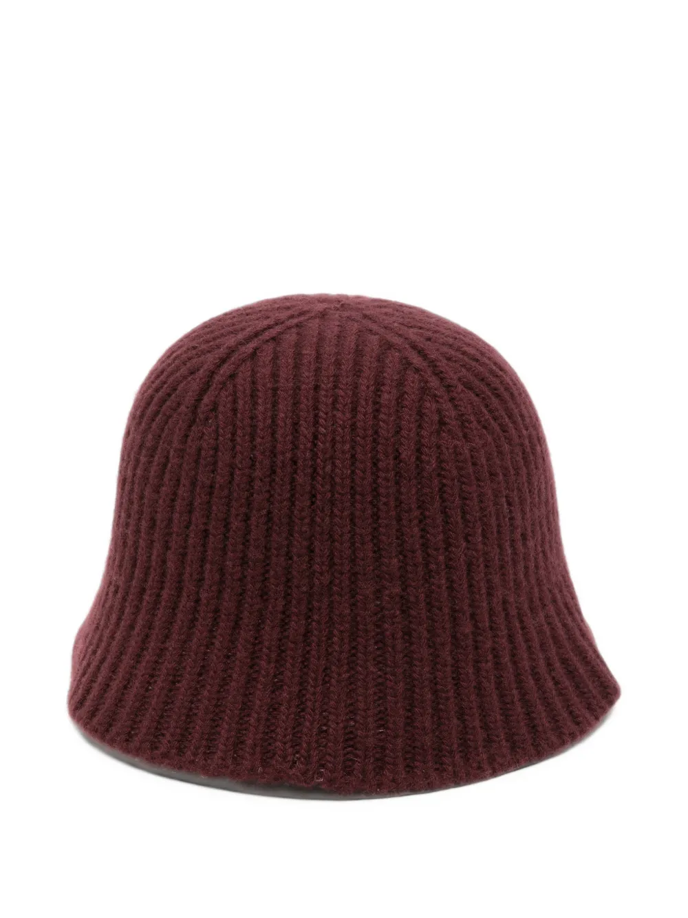 Miu ribbed-knit beanie hat Rood
