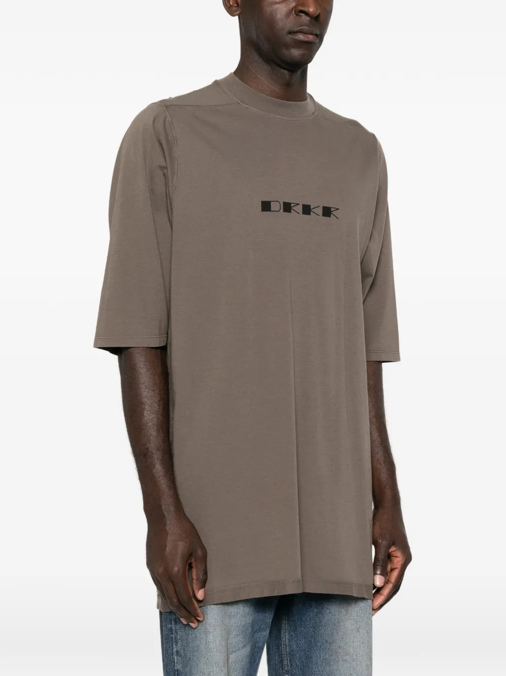 Rick Owens DRKSHDW Jumbo logo-print T-shirt Grijs