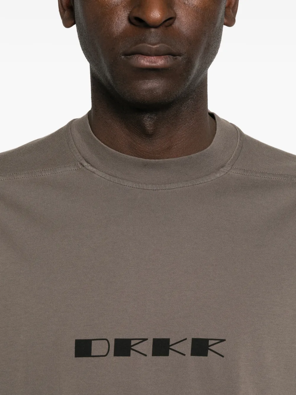 Rick Owens DRKSHDW Jumbo logo-print T-shirt Grijs