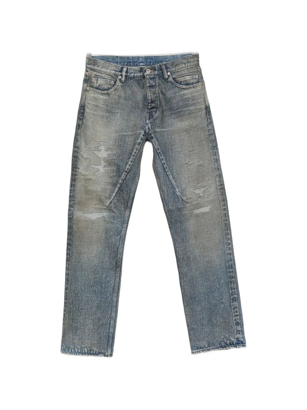 Rick Owens DRKSHDW Krist Wash distressed jeans - Blu