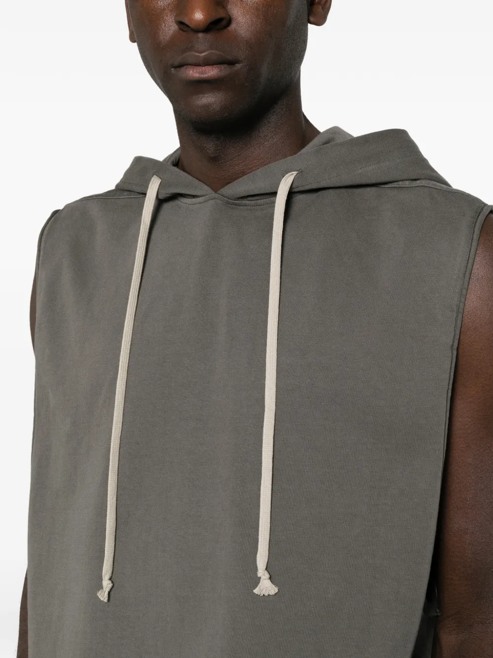 Rick Owens DRKSHDW sleeveless hoodie Grijs