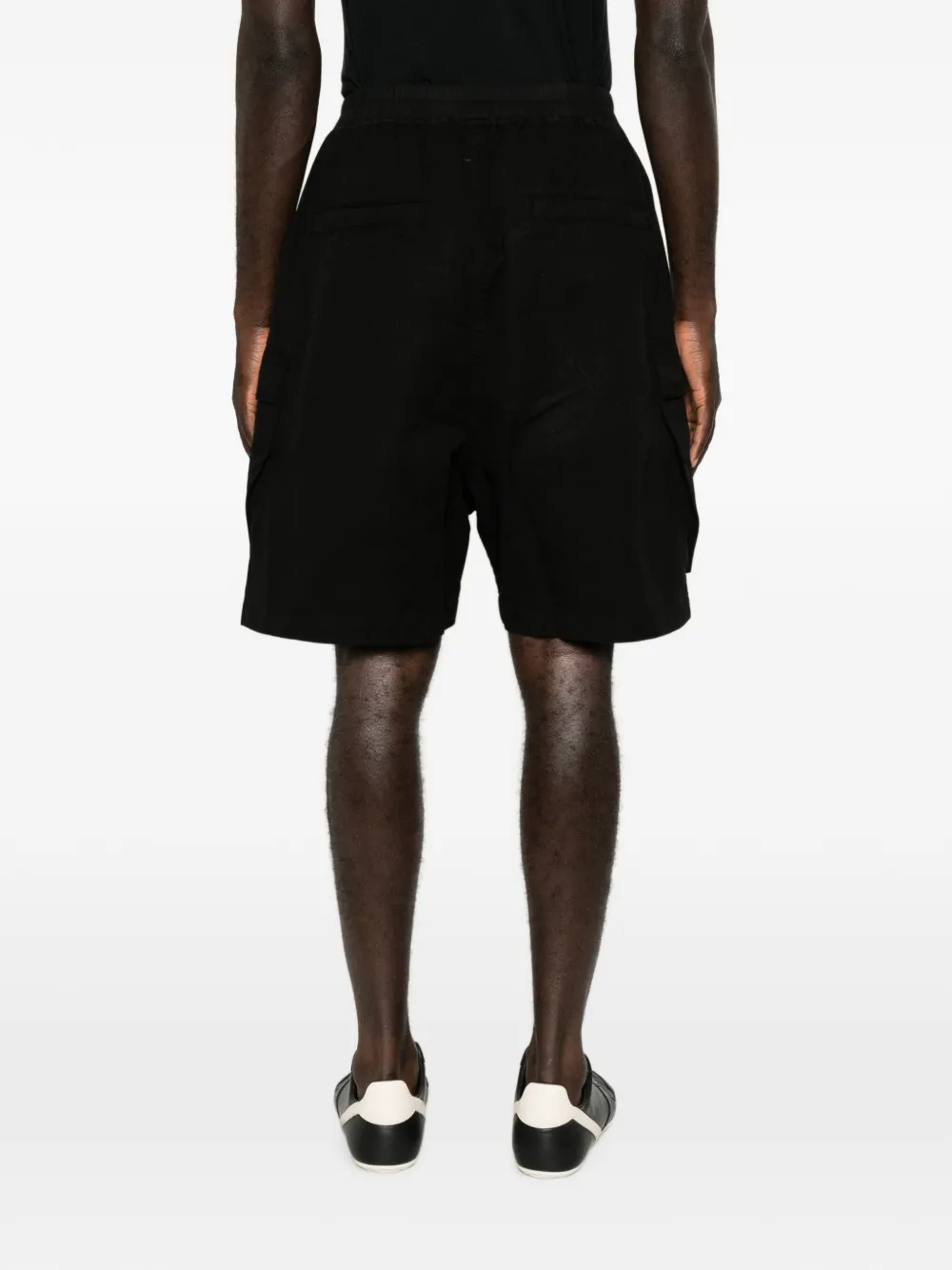 Rick Owens DRKSHDW Tower Cargobela shorts van popeline Zwart