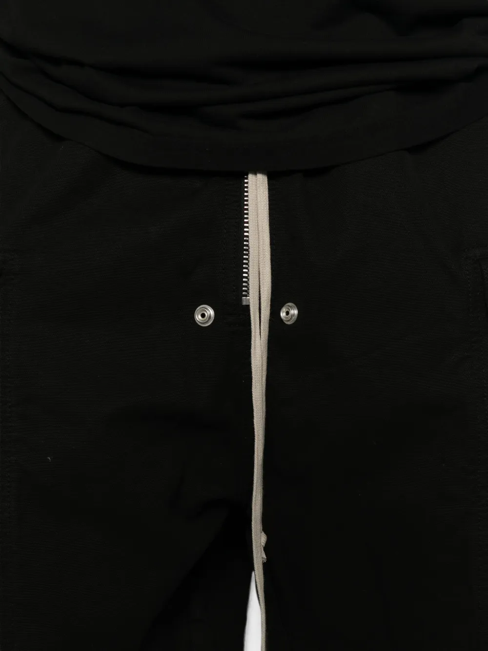 Rick Owens DRKSHDW Tower Cargobela shorts van popeline Zwart