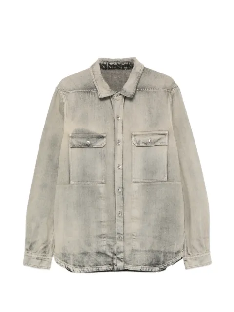 Rick Owens DRKSHDW faded denim jacket