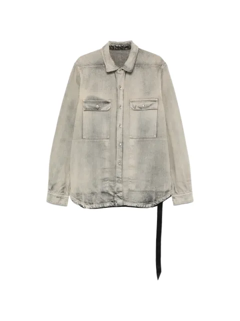 Rick Owens DRKSHDW veste en jean à effet délavé