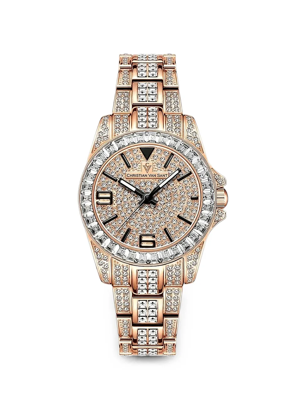 CHRISTIAN VAN SANT Majestic crystal-embellished 31mm watch - Rosa