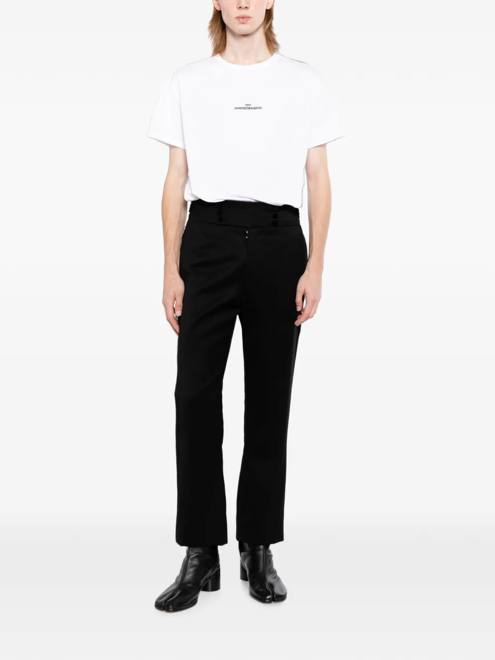 Maison Margiela T-shirt met logo Wit
