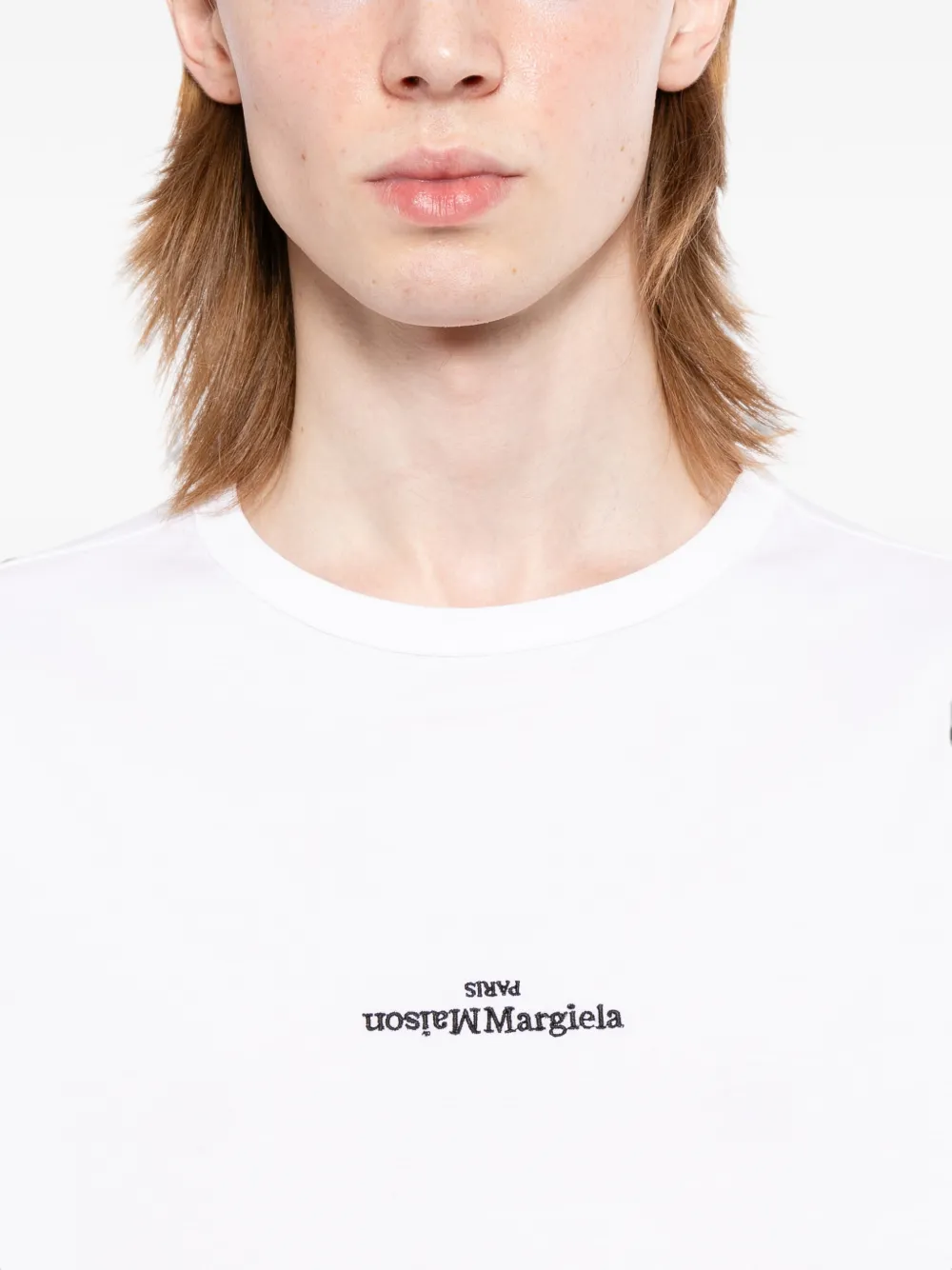 Maison Margiela T-shirt met logo Wit