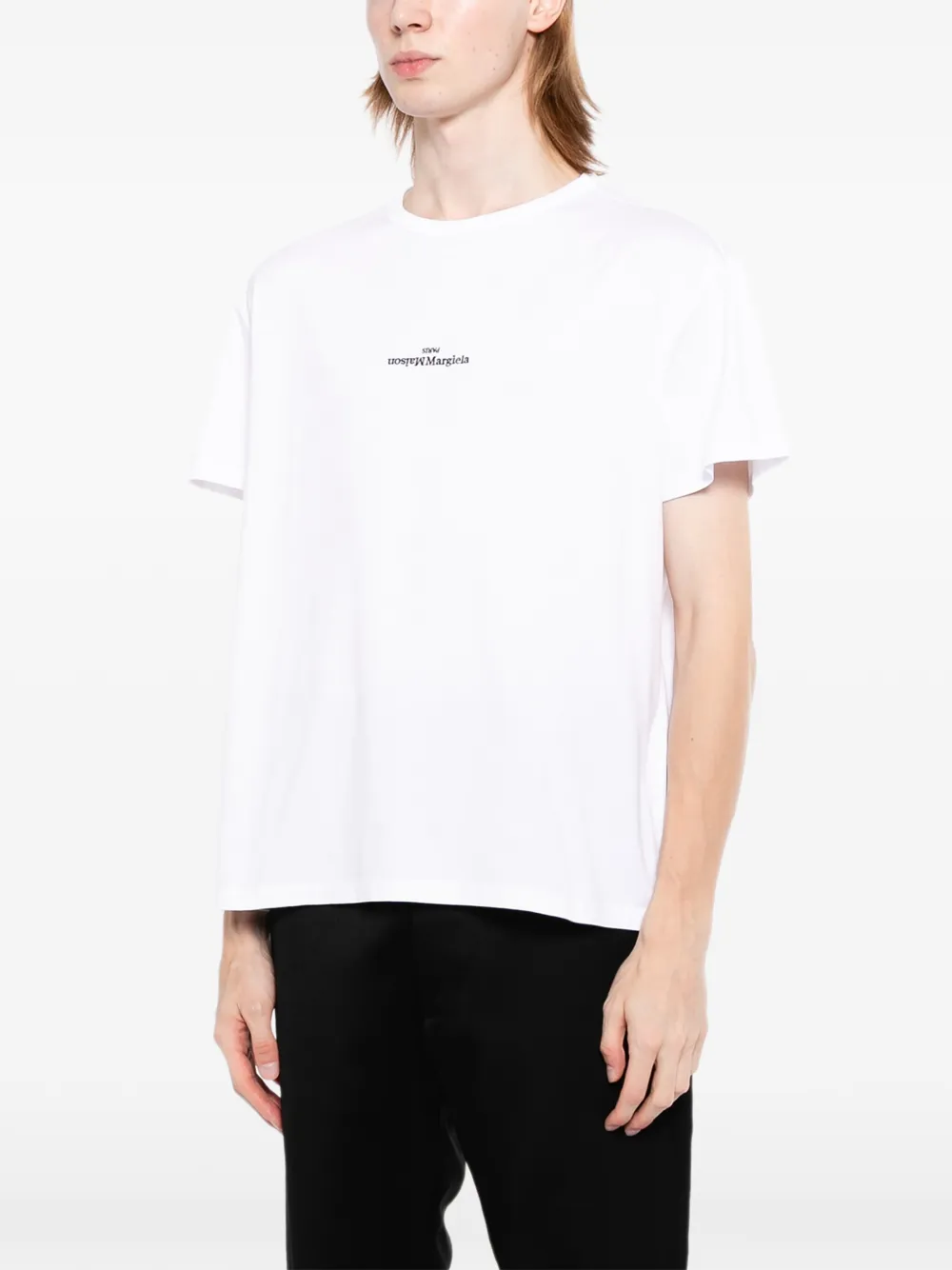 Maison Margiela T-shirt met logo Wit