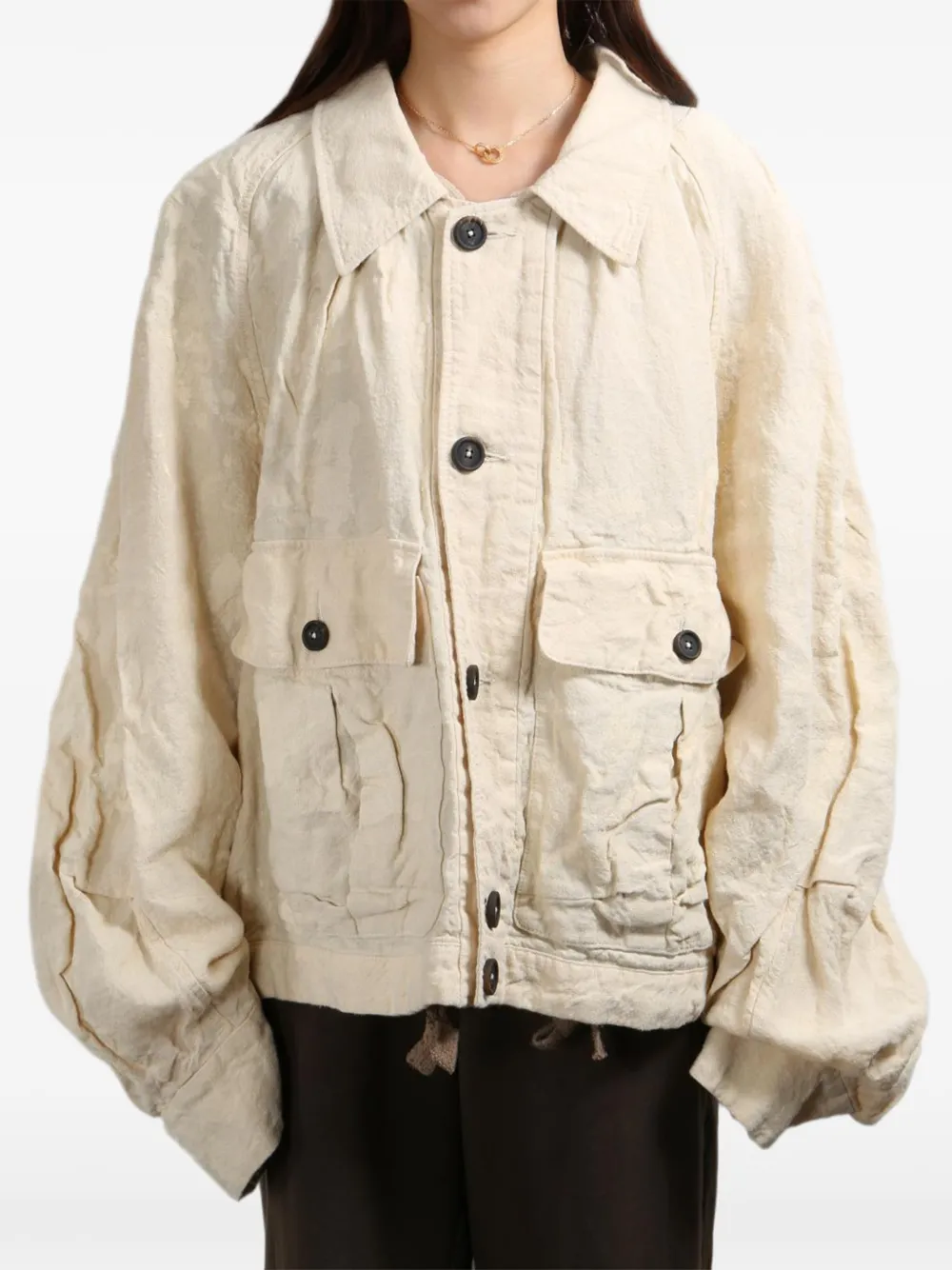 Ziggy Chen Cropped jack Beige
