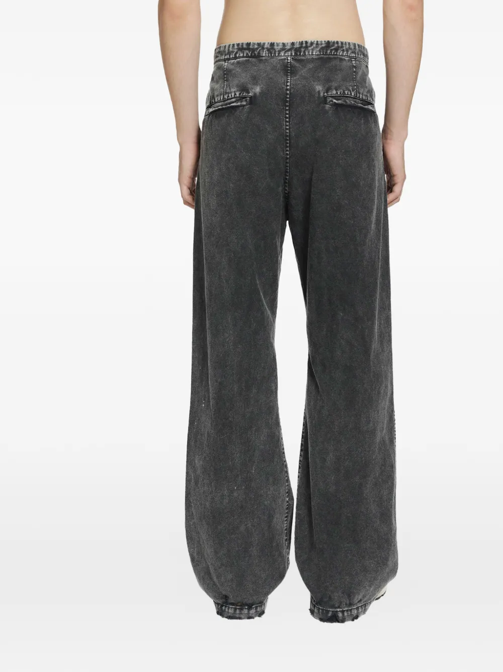 Maison MIHARA YASUHIRO Jeans met verfspetters Zwart