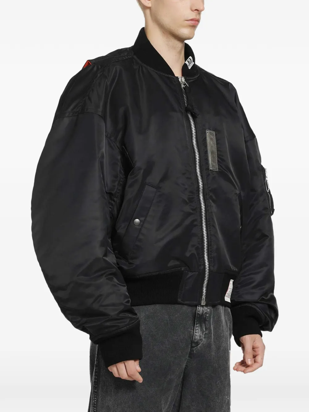 Maison MIHARA YASUHIRO Bomberjack met spencer Zwart