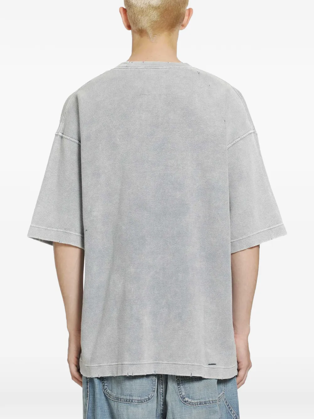 Maison MIHARA YASUHIRO T-shirt met wafelpatroon Grijs