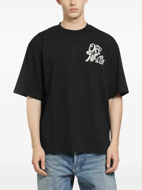 Off-White playera manga corta con logo estampado