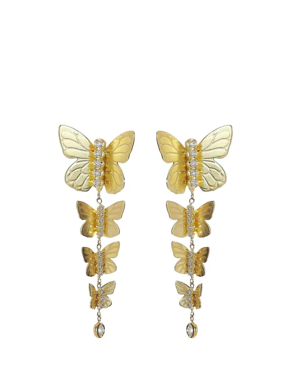 Tanya Farah Orecchini con diamanti - Giallo