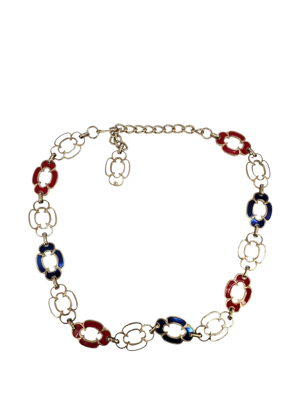 Madison 1970s flower-link belt - Oro
