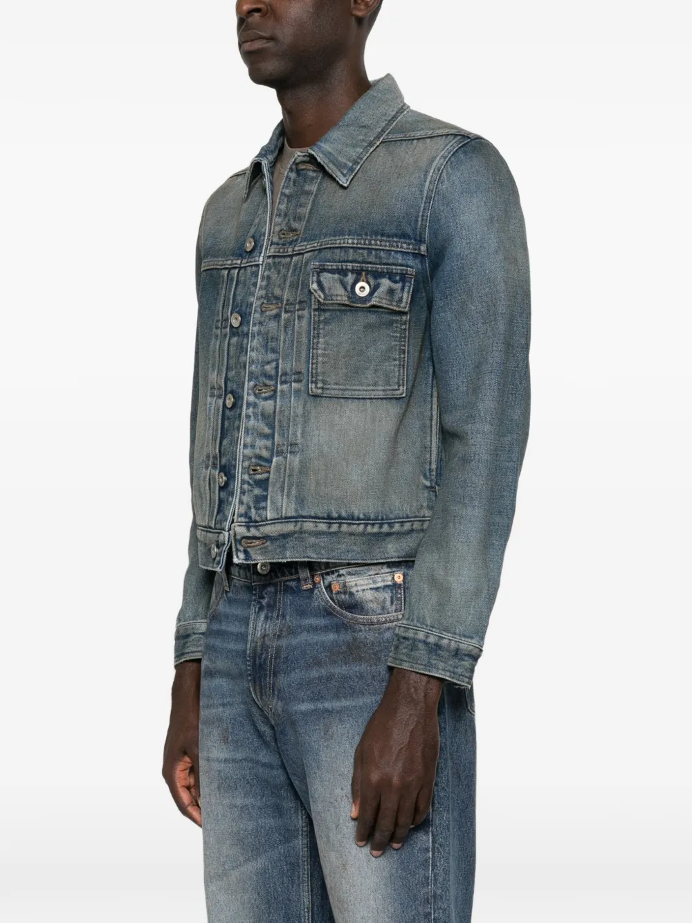 Rick Owens DRKSHDW Stargroves denim jacket Blauw