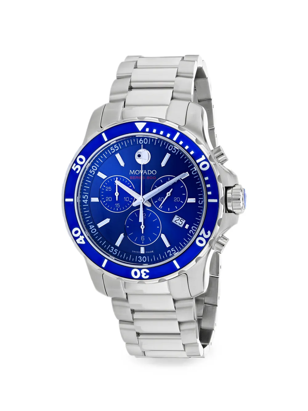Movado Series 800 chronograph watch - Blu