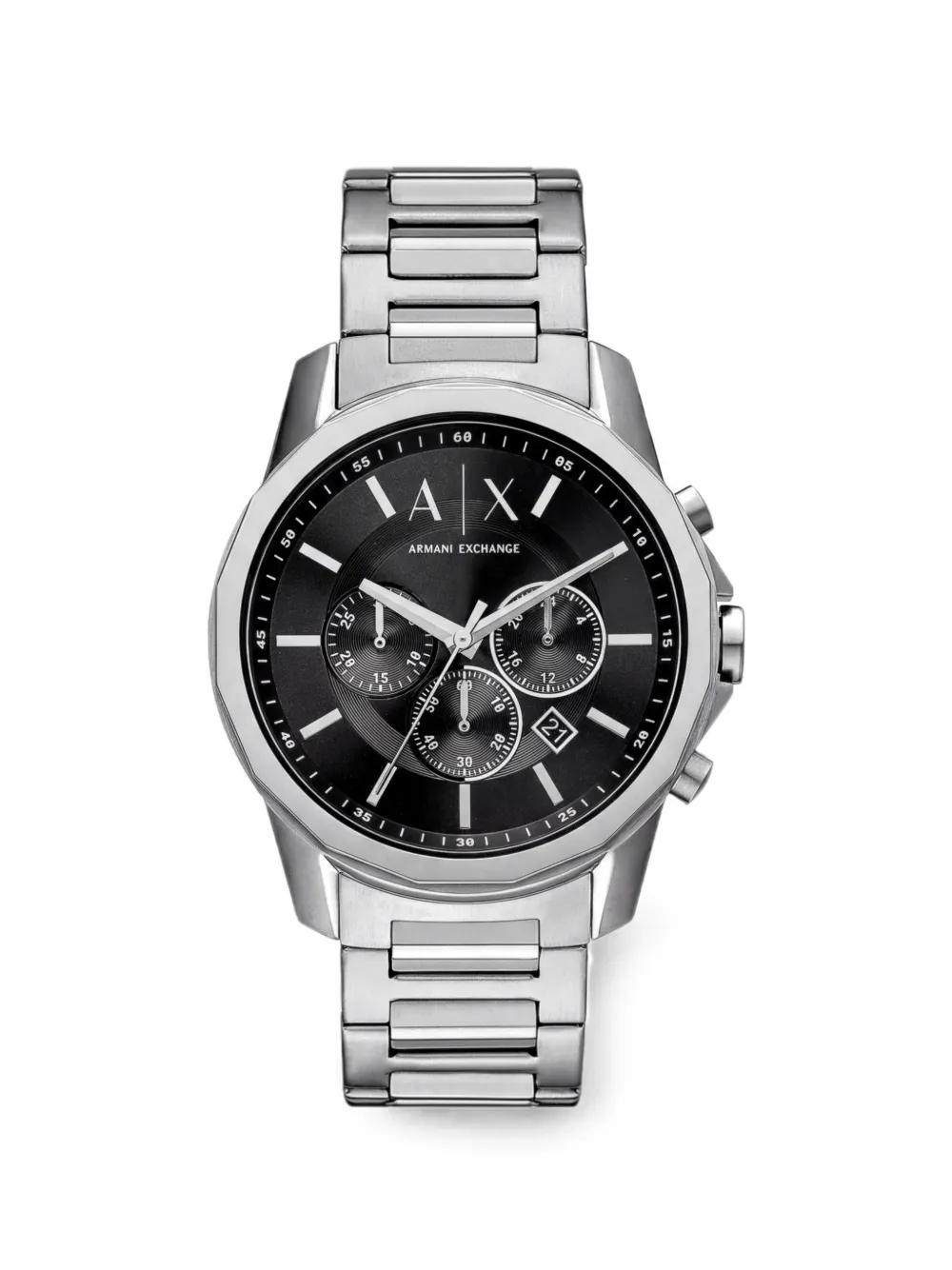 Armani Exchange Orologio in acciaio inossidabile 44mm - Nero