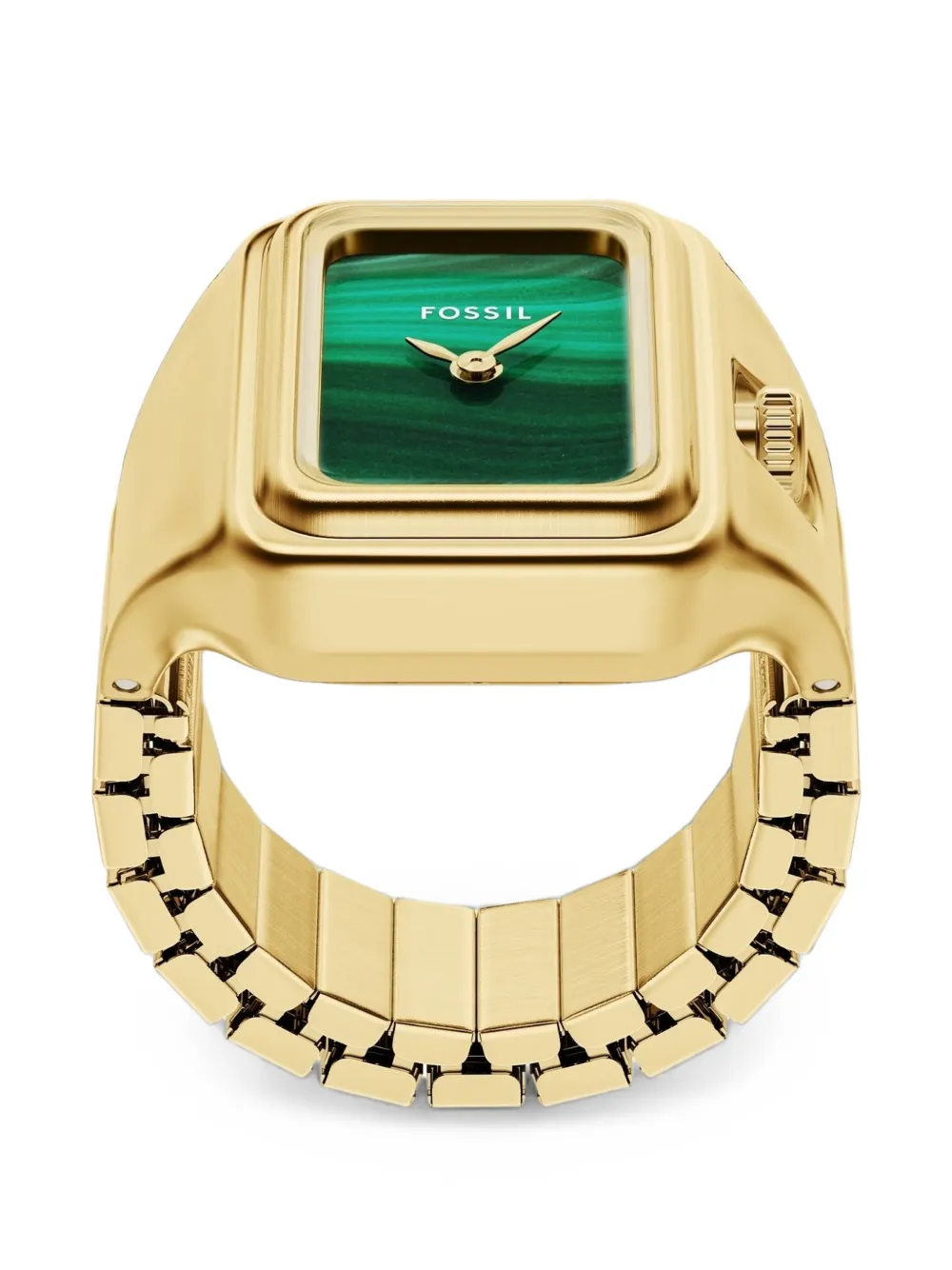 Fossil Raquel 21mm Watch Ring In 그린