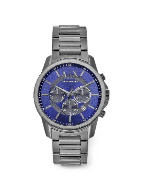 Armani Exchange Banks stainless-steel 44mm watch