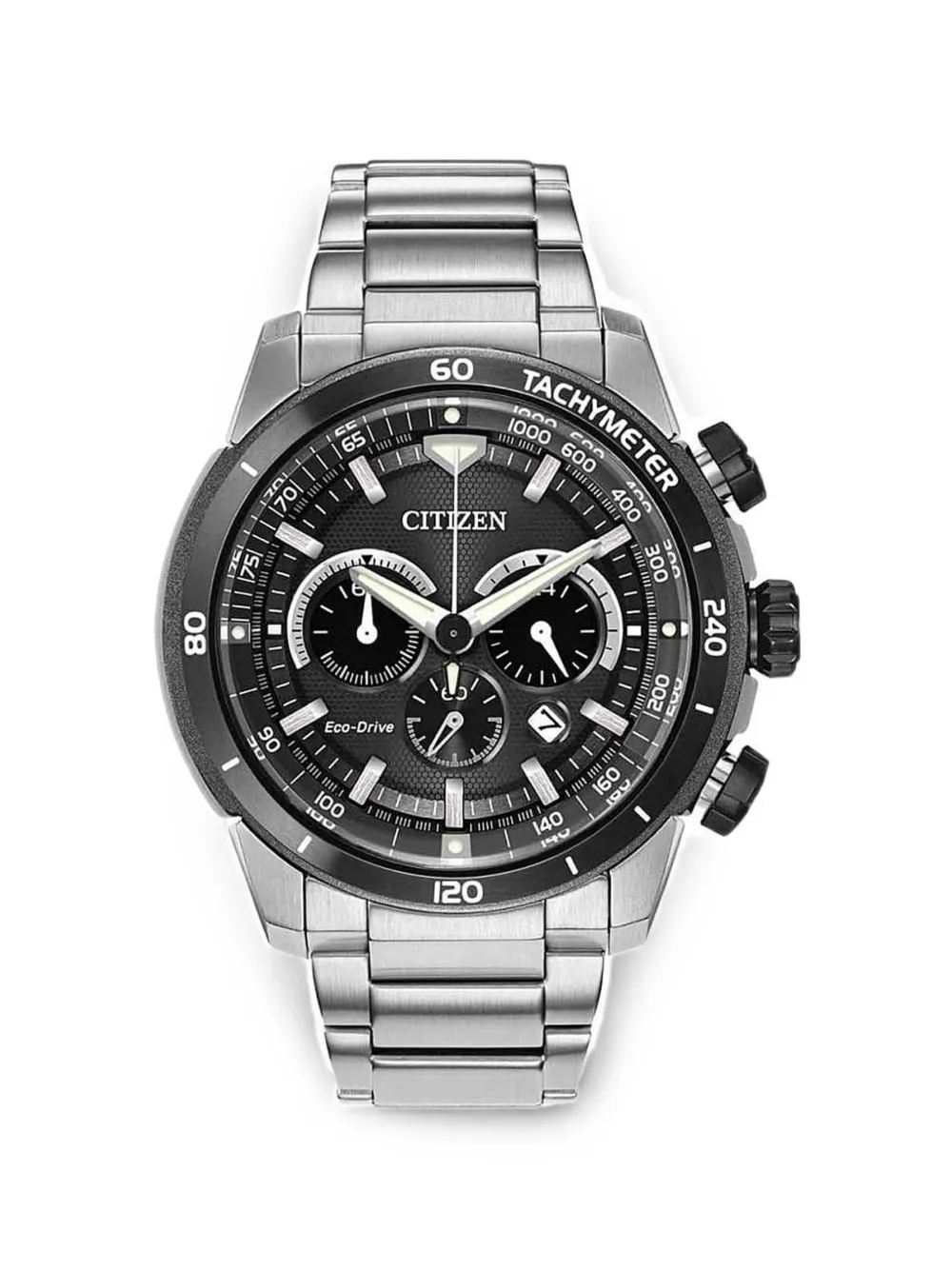 CITIZEN Eco-Drive 47mm chronograph watch - Nero