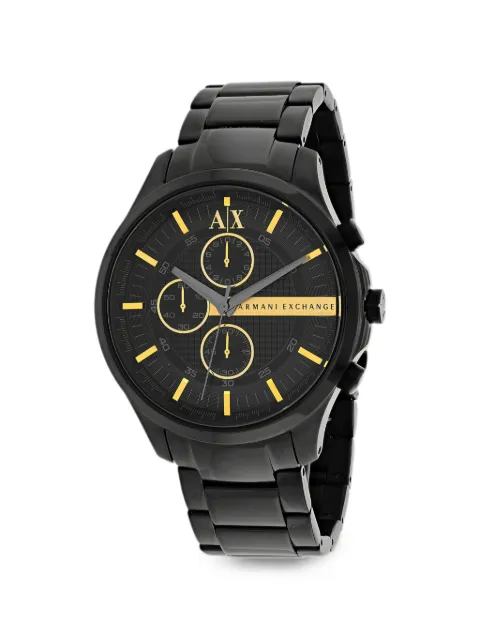 Armani Exchange logo-detail 46mm watch
