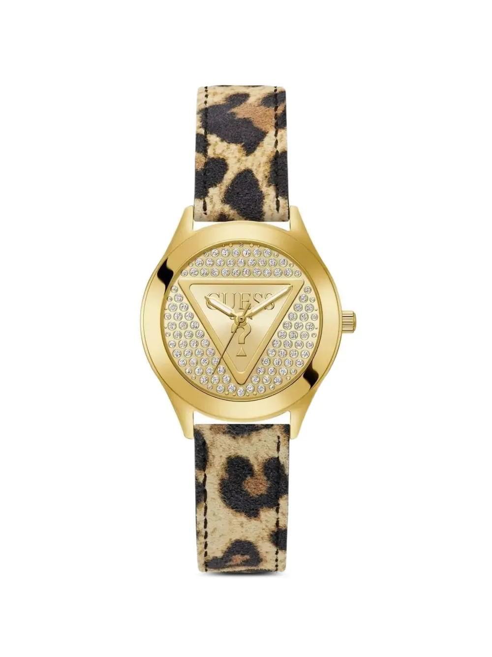 GUESS USA Glitz Plaque 34mm watch - Gold