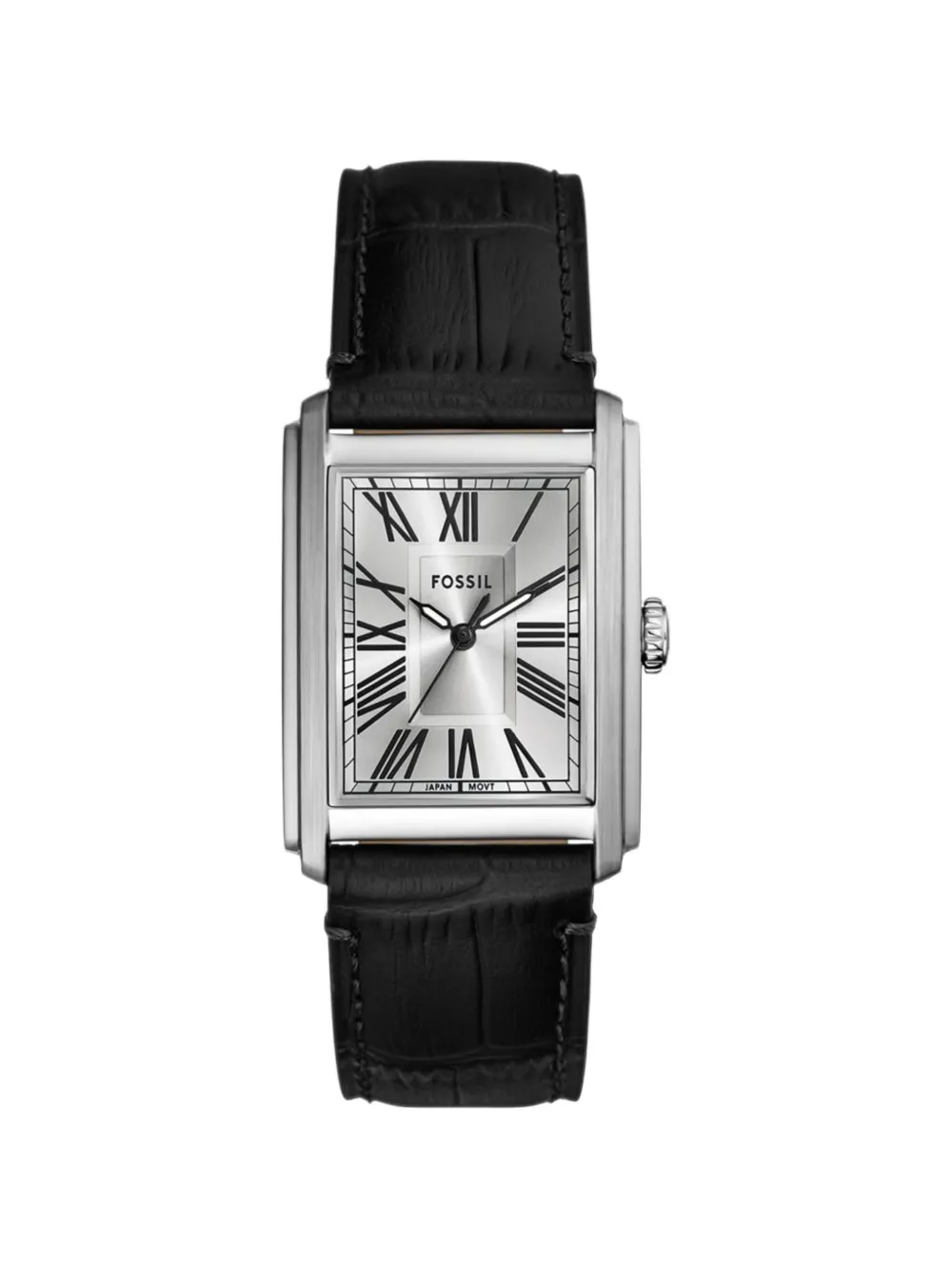 FOSSIL Carraway 30mm leather watch - Argento