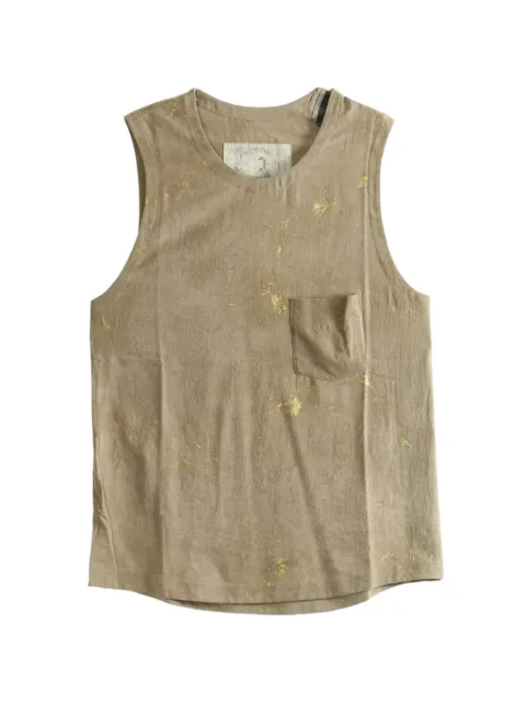 Ziggy Chen camiseta sin mangas con motivo de salpicadura de pintura