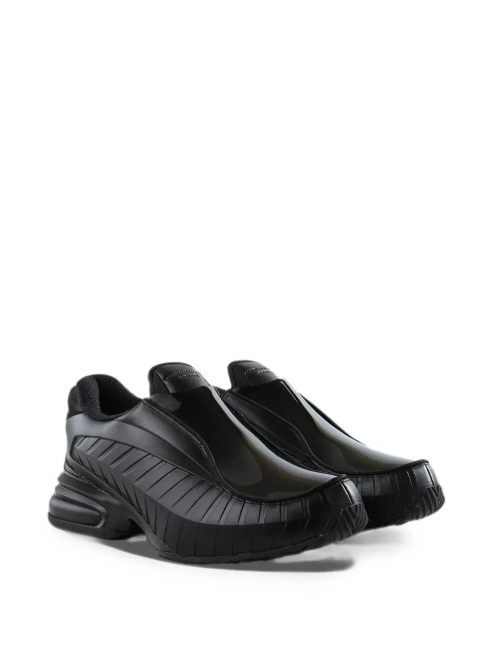 Comme des Garçons Homme Plus panelled slip-on sneakers Zwart