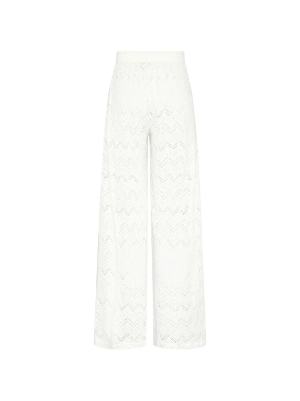 Vilebrequin Line broek met wijde pijpen en chevron-streep Wit