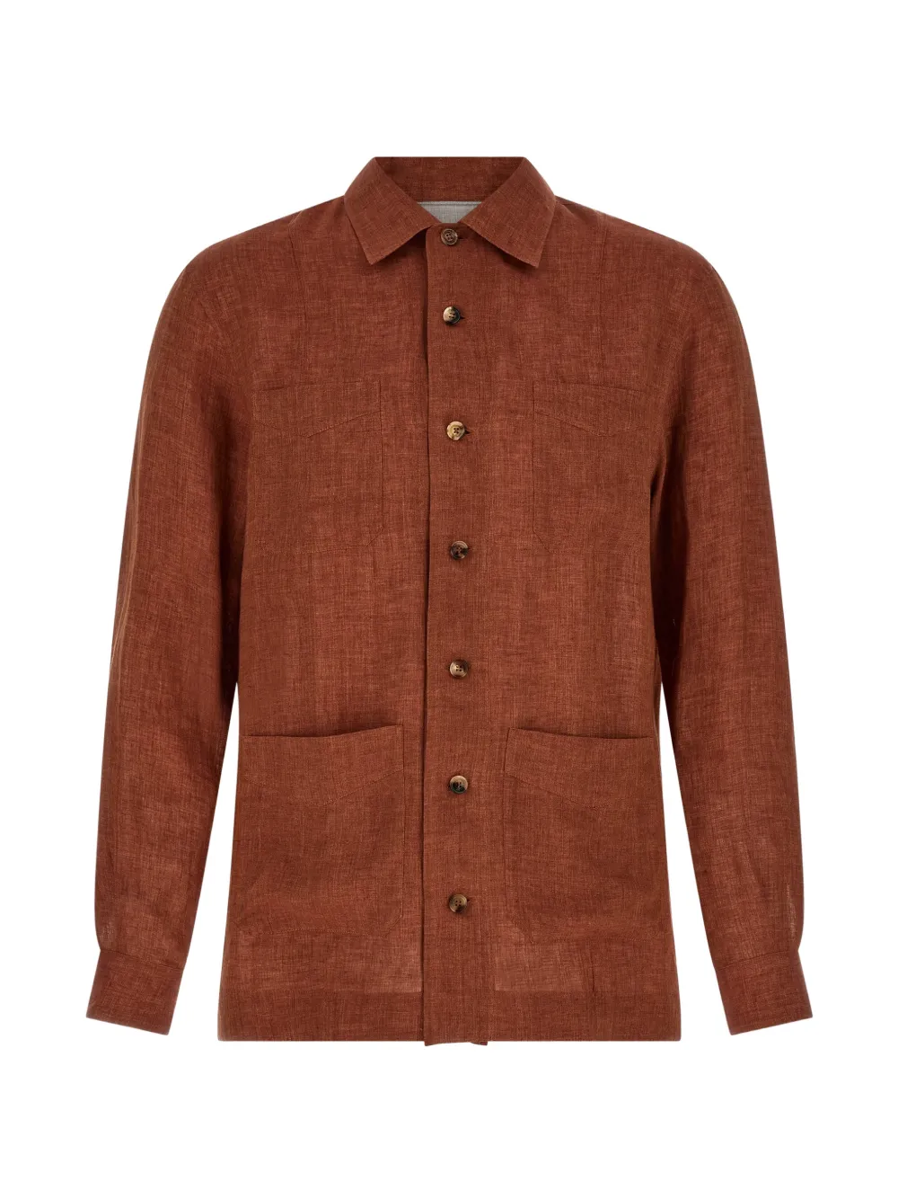 Brunello Cucinelli linen shirt - Rosso