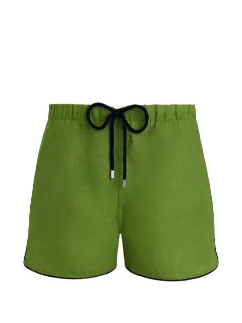 Vilebrequin drawstring linen swim shorts