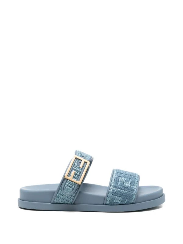 Fendi Feel Sandals in Blue