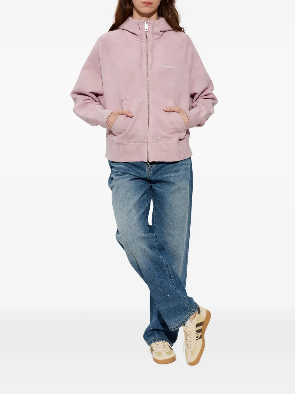 Carhartt WIP Arin jeans met verfspatten Blauw
