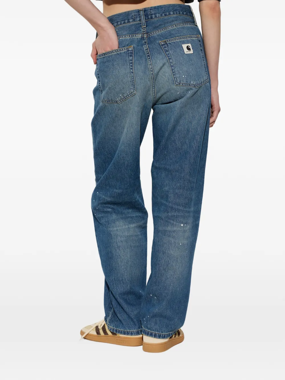 Carhartt WIP Arin jeans met verfspatten Blauw