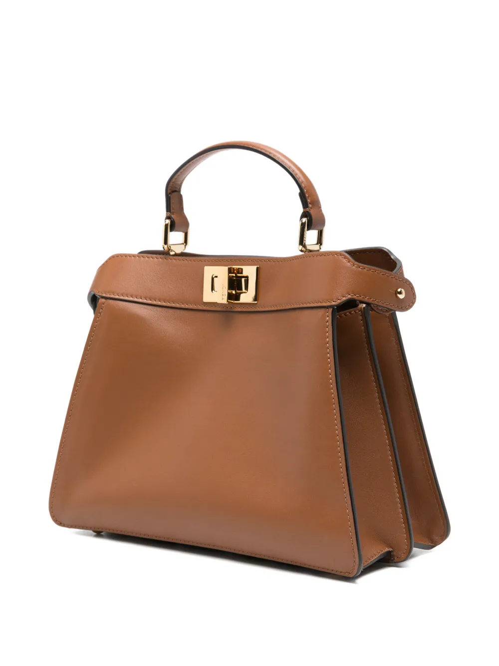 FENDI Peekaboo I See u kleine shopper Beige