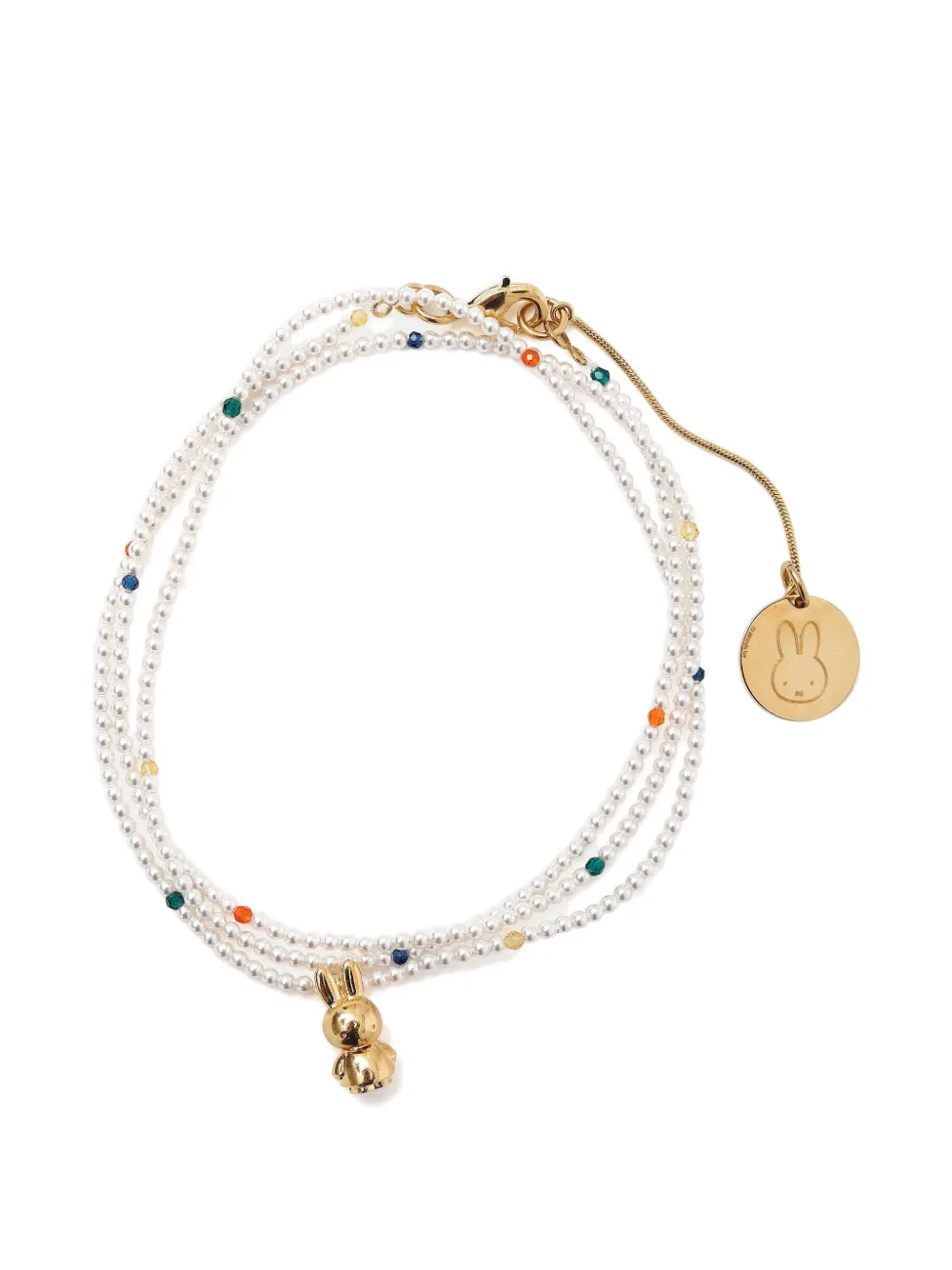 Andres Gallardo Miffy pearl necklace - Bianco