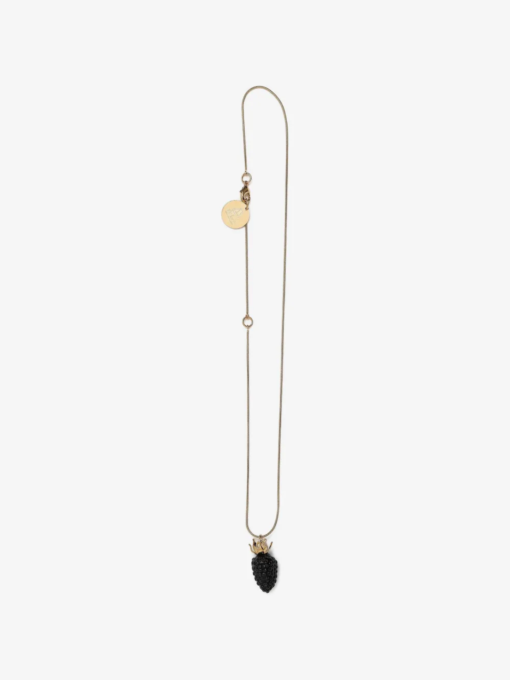 Blackberry snake-chain necklace