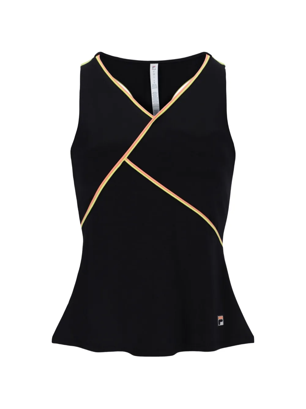 Fila Top Backspin con scollo olimpionico - Nero