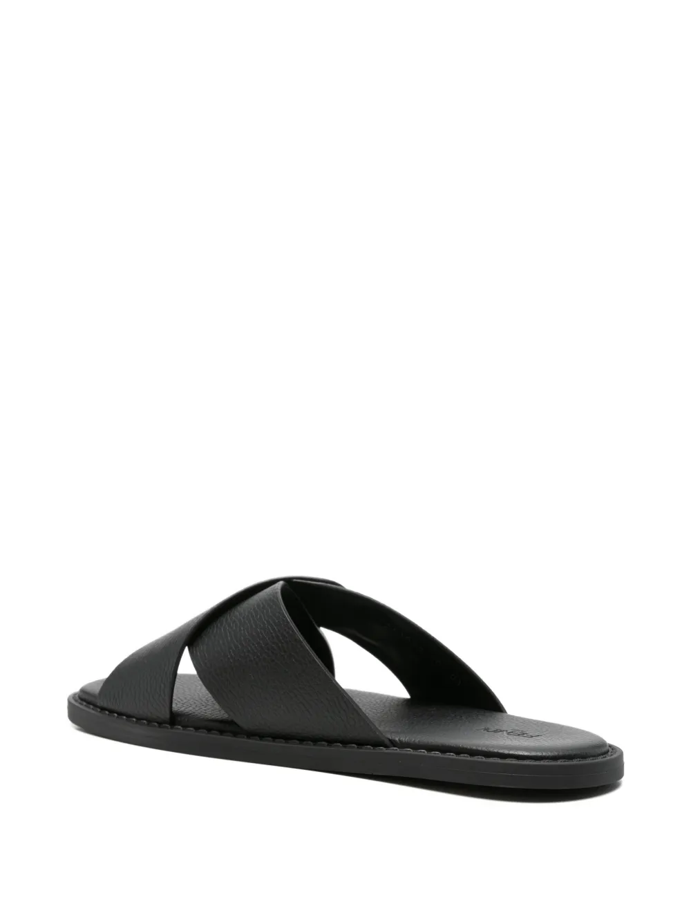 FENDI FF-logo crossover-strap sandals Zwart